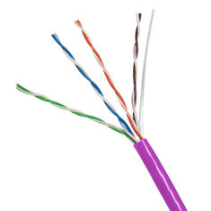 کابل اتریتن Cat5e 1000ft Spool Solid UTP 24AWG 100MHz بنفش (0.48mm)