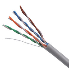 24AWG Cat5e UTP CM PVC Plenum Cable Copper Gray High Speed Ethernet Cable 1000FT