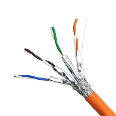 Comércio a granel CAT7A SFTP 23AWG cabo Ethernet PVC para redes industriais de alta velocidade
