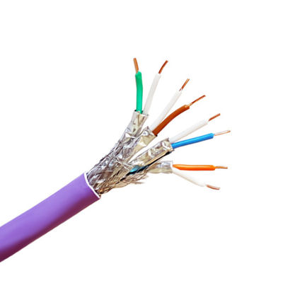 CAT6A 5G नेटवर्क के लिए SHIELDed LSZH Ethernet Cable 500MHz 10Gbps