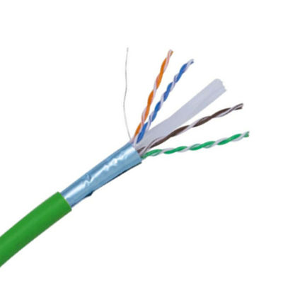 Nhập khẩu 1000FT Cat6 FTP LSZH Jacket 0.560mm Green Copper 1Gbps 305m