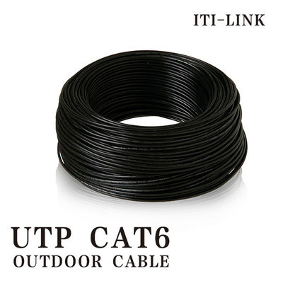 comprar UTP de alta velocidade CAT6 cabo de rede de cabo 23AWG Solid Outdoor PE Filling Glue Fabricação em linha
