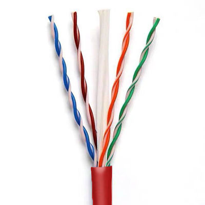 acheter 23AWG 250MHz Ethernet UTP CAT6 câble 1 Gbps réseau rouge en PVC de 500 pieds fabrication en ligne