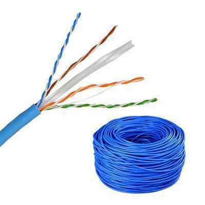 comprar 1Gbps UTP CAT6 Cable Ethernet azul Cable de datos UL certificado 1000 pies Fabricación en línea