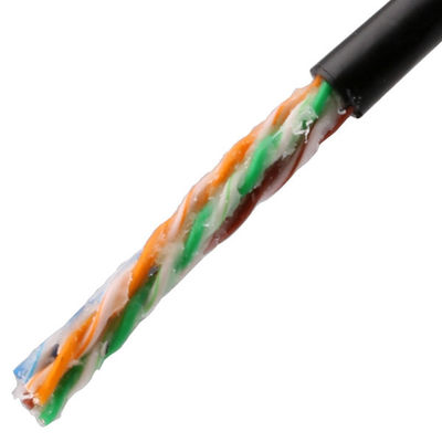 satın al Cat5e UTP Dış PE + PVC Doldurma Yapıştırıcı 24AWG Katı Ağ Kablosu 1000FT Çevrimiçi üretim
