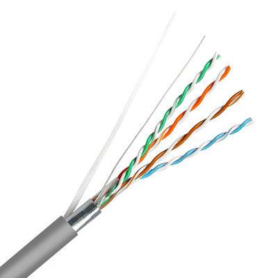 주문 0.515mm Bare Copper Gray Jacket LSZH 케이블 패스 플룩 24AWG FTP CAT5E 케이블 온라인 제조