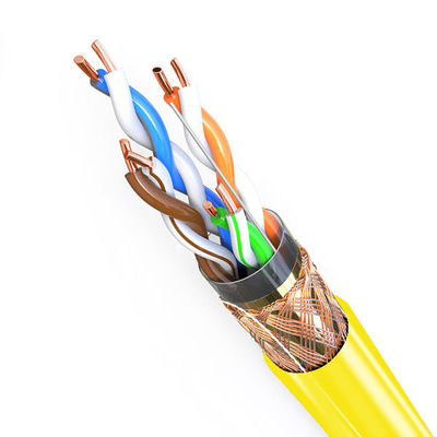 Mua Cáp Ethernet được bảo vệ bằng đồng PVC màu vàng Cat5e SFTP 24AWG 500ft sản xuất trực tuyến