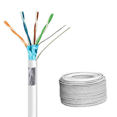 kopen Witte SFTP CAT5E kabel LSZH Jacket 24AWG netwerkkabel 100MHz 1000FT online vervaardiging