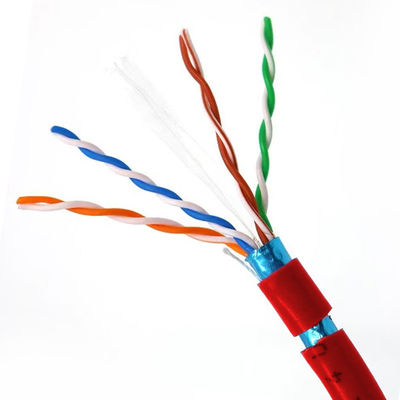 acheter 23AWG FTP CAT6 câble rouge LSZH câble réseau 1000Mbps Haute vitesse 1000FT fabrication en ligne