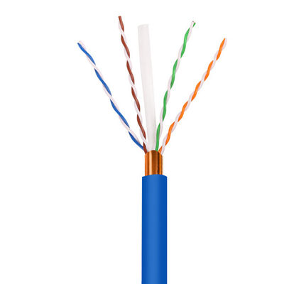 kopen FTP CAT6 Kabel Blauw PVC Jacketed 0,55mm Solid Copper 1Gbps Netwerkkabel Bulk Orders online vervaardiging