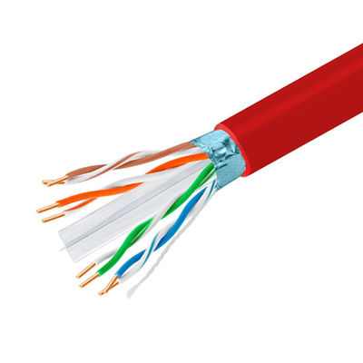 acheter Cable en PVC rouge FTP CAT6 câble LAN de 250 MHz câble 23AWG 1 Gbps spécialement conçu pour le projet fabrication en ligne