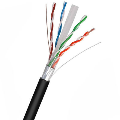 acheter Veste en PE en extérieur solide 1000FT FTP CAT6 câble 0,56 mm avec câbles réseau fabrication en ligne