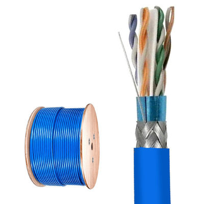 comprar LSZH SFTP CAT6 cabo de rede azul Ethernet 23AWG 250 MHz 1000FT Fabricação em linha