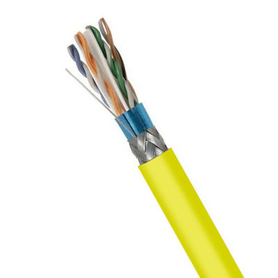 Αγορά 1000FT SFTP CAT6 καλώδιο κίτρινο LSZH 23AWG Lan καλώδιο 250MHz Plenum καλώδιο διαδικτυακή κατασκευή