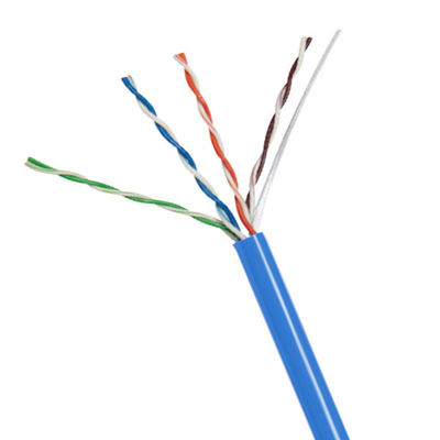 satın al Bakır 23AWG UTP CAT6A Kablo CMR Plenum Kablo Mavi PVC Ceket 500MHz 1000ft Çevrimiçi üretim