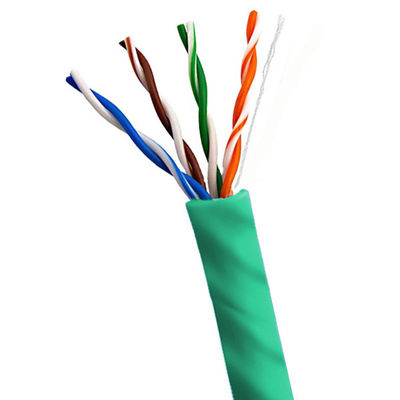 Beli Jaket PVC UTP CMP CAT6A Plenum 1000ft 23AWG 10Gbps Untuk Jaket Hijau pembuatan online