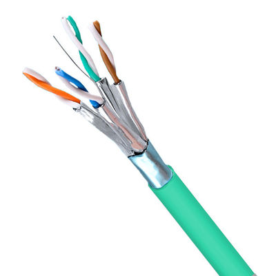 Mua Mạng 23AWG 550MHz FFTP CAT6A Cable 1000FT Với áo khoác PVC xanh sản xuất trực tuyến