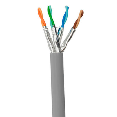 Mua Cáp Ethernet tốc độ cao PVC 1000FT Cat6A UFTP Cáp màu xám 500MHz 23AWG sản xuất trực tuyến