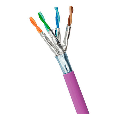 acheter LSZH Jacket F FTP CAT 6A 23AWG câble réseau avec 500MHz 10Gbps 1000ft fabrication en ligne