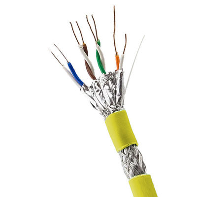 comprar Cabo LSZH amarelo, chapéu SFTP CAT6A, cabo de rede de alta velocidade, cabo de transmissão segura de dados Fabricação em linha