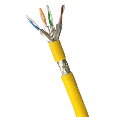 Mua CAT7 SFTP 23AWG màu vàng LSZH IEC60332-1 600MHz Cáp Ethernet 1000FT sản xuất trực tuyến