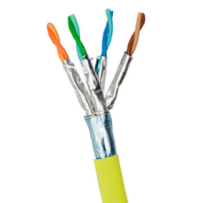kopen LSZH Yellow Jacket FFTP CAT8 kabel 22AWG 2000MHz Ethernet High Speed kabel 1000Ft online vervaardiging