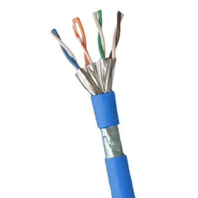 satın al Mavi CAT8 FFTP LSZH 22AWG Bakır 40Gbps Veri aktarımı kablosu 1000ft Çevrimiçi üretim