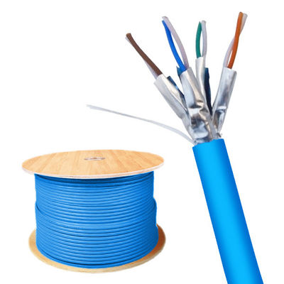 Mua Cáp FFTP CAT8 được bảo vệ màu xanh 22AWG 2000MHz 40Gbps Cáp Ethernet 1000FT sản xuất trực tuyến