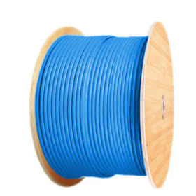 kupować CAT8 SFTP 22AWG Błękitny kabel LSZH z częstotliwością 2000 MHz i 1000 ft produkcja online