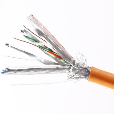Mua Nhập khẩu lớn CAT6A SFTP 23AWG Cable CPR LSZH Orange Jacket 10Gbps Cable công nghiệp sản xuất trực tuyến