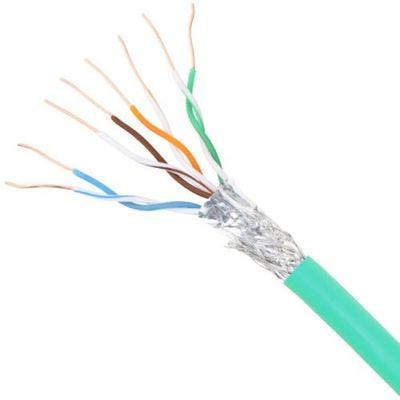 Buy Wholesale Bulk CAT6 SFTP Green PVC Ethernet Cable 23AWG  for High Speed Data Transfer online manufacture