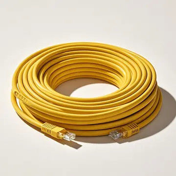 Buy Wholesale 10Gbps 500MHz CAT6A FFTP 23AWG Solid Yellow Cable LSZH IEC60332-1 High Speed online manufacture