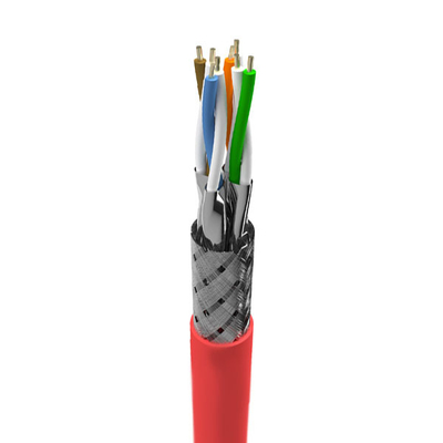 Buy CAT8 SFTP 22AWG LSZH High Speed Red Cable 40Gbps 2000MHz Data Center Ready online manufacture
