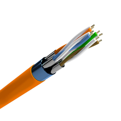 Buy Wholesale Bulk CAT8 FFTP LSZH Ethernet Cable 2000MHz High Speed 40Gbps For Data Centers online manufacture