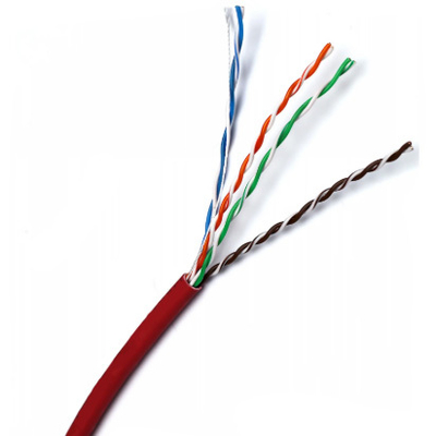 Buy CAT5E UTP Red LSZH Cable Stable Performance Cost Effective for Large Scale Networks online manufacture