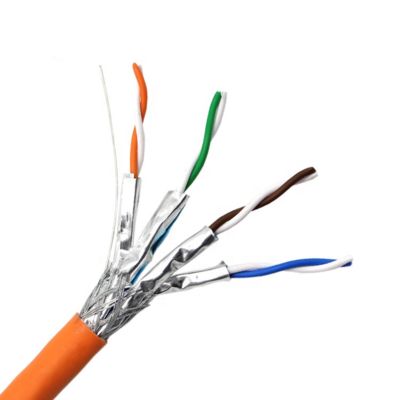 comprare CAT7A SFTP Cavo Ethernet arancio 23AWG 305m Cat7A SFTP LSZH PVC Alta velocità 10Gbps fabbricazione online