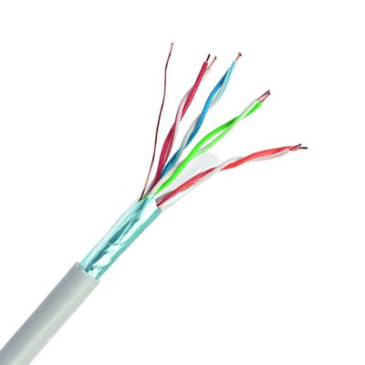 comprar Cable de red de alta velocidad Cat5e FTP blindado contra interferencias Gris chaqueta LSZH Fabricación en línea