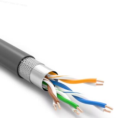 Buy CAT5e SFTP Shielded LAN Cable LSZH 24AWG Solid Copper for Data Center & Industrial Network online manufacture