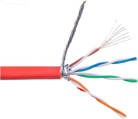 Beli Kabel LAN CAT6A SFTP Berpelindung 10Gbps LSZH Solid Copper Industrial Network Cable pembuatan online
