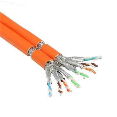 ซื้อ สาย LAN CAT7 SFTP 1000FT 23AWG Solid Copper LSZH สำหรับศูนย์ข้อมูลและสายอุตสาหกรรม 10Gbps การผลิตออนไลน์