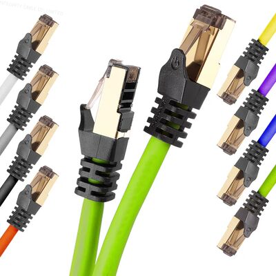 Buy CAT8 FFTP Shielded LAN Cable 40Gbps 2000MHz LSZH Solid Copper Data Center Cable – Bulk Industrial Network Cable online manufacture