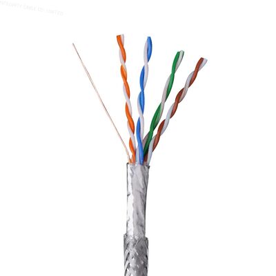 Buy CAT5e SFTP Shielded LAN Cable Bulk 24AWG 100MHz Solid Copper Industrial Network online manufacture
