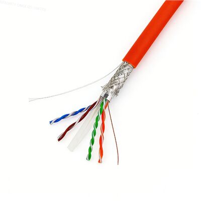 شراء CAT6 كابل LAN المحمي SFTP 23AWG النحاس الصلب 250MHz كابل الشبكة الصناعية تصنيع عبر الإنترنت