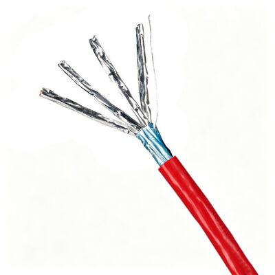 কেনা CAT6A FFTP শিল্ডড ল্যান ক্যাবল 10Gbps 550MHz 23AWG উচ্চ গতির নেটওয়ার্কিংয়ের জন্য সলিড কপার অনলাইনে উৎপাদন