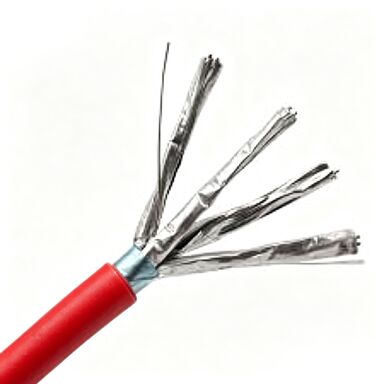 Buy CAT6A FFTP Shielded LAN Cable with 500MHz Bandwidth 23AWG Solid Copper and LSZH Jacket for Data Centers online manufacture